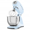 SMEG SMF03PBEU állványos keverőgép, 800 W, 4,8 l, 10 sebességfokozat, fokozatmentes indítás funkció, csúszásgátló lábak, pasztellkék
