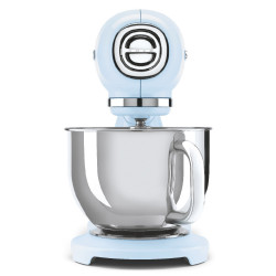 Mixer planetar SMEG SMF03PBEU, 800 W, 4,8 l, 10 viteze, Functie de pornire treptata, Albastru pastel
