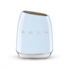 Set de cutite cu suport SMEG KBSF02PB, 7 piese, Manere din lemn de salcam, Otel inoxidabil german, Albastru pastel
