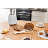 Set de cutite cu suport SMEG KBSF02WH, 7 piese, Manere din lemn de salcam, Otel inoxidabil german, Alb