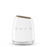 Комплект ножове със стойка SMEG KBSF02WH, 7 части, Слотове от акациево дърво, Немска неръждаема стомана, Бял