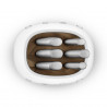 Set de cutite cu suport SMEG KBSF02WH, 7 piese, Manere din lemn de salcam, Otel inoxidabil german, Alb