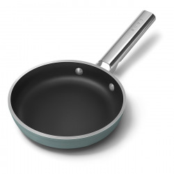 Тиган SMEG FPF2002EGM, 1.5 л, Ø20 см, Керамично незалепващо покритие, До 250°C, Без PFAS, Индукция, Изумрудено зелено