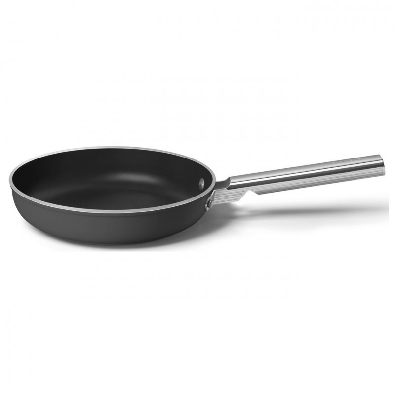 Tigaie SMEG FPF2002BLM, 1,5 l, Ø20 cm, Acoperire ceramica antiaderenta, Pana la 250°C, Fara PFAS, Inductie, Negru