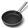 SMEG FPF2002BLM Frying Pan, 1.5 L, Ø20 cm, Ceramic Nonstick Coating, Up to 250°C, PFAS-Free, Induction, Black