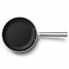 SMEG FPF2002BLM Frying Pan, 1.5 L, Ø20 cm, Ceramic Nonstick Coating, Up to 250°C, PFAS-Free, Induction, Black