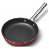 Tigaie cu capac SMEG CKFF2401RDM, 1,9 l, Ø24 cm, Acoperire cu teflon, Pana la 250°C, fără PFAS, Inductie, Rosu