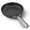 Tigaie cu capac SMEG CKFF2401BLM, 1,9 l, Ø24 cm, Acoperire cu teflon, Pana la 250°C, fără PFAS, Inductie, Negru