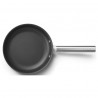 Tigaie cu capac SMEG CKFF2401BLM, 1,9 l, Ø24 cm, Acoperire cu teflon, Pana la 250°C, fără PFAS, Inductie, Negru