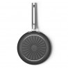 Tigaie cu capac SMEG CKFF2401BLM, 1,9 l, Ø24 cm, Acoperire cu teflon, Pana la 250°C, fără PFAS, Inductie, Negru