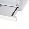 Εντοιχισμένος απορροφητήρας Elica Elite 14 Lux GRVTWH 60, 121 W, 60 εκ., Κατηγορία D, 304 μ3/ώρα, φωτισμός LED, Γκρι/Λευκό