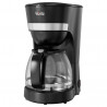 Oliver Voltz OV51170WN kávéfőző, 600 W, 1,25 l, cseppmentes rendszer, átlátszó víztartály, fekete