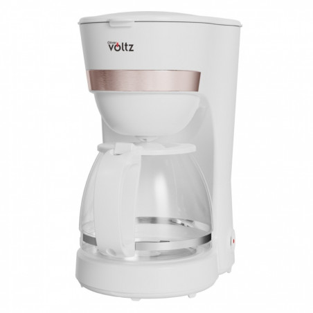 Oliver Voltz OV51170WN Coffee Maker, 600W, 1.25 L, Anti-Drip System, Transparent Water Tank, Black