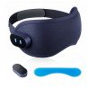 Масажор за очи Medivon Horizon HYPNOS, 6 W, Режим на загряване и охлаждане, Вибрации, Намалява мускулното напрежение, Bluetooth, Тъмносин