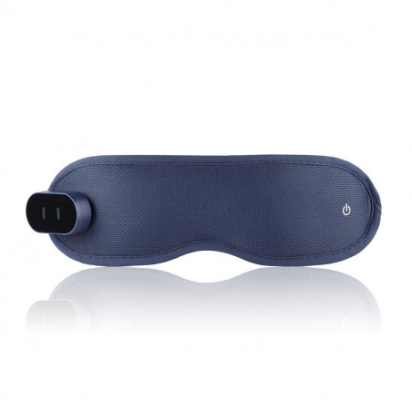 Aparat de masaj pentru ochi Medivon Horizon HYPNOS, 6 W, Mod de incalzire si racire, Vibratii, Reduce tensiunea musculară, Bluetooth, Albastru inchis