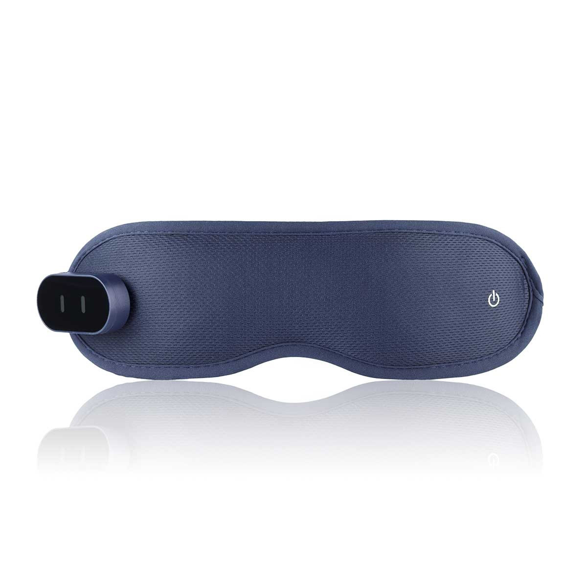 Aparat de masaj pentru ochi Medivon Horizon HYPNOS, 6 W, Mod de incalzire si racire, Vibratii, Reduce tensiunea musculară, Bluetooth, Albastru inchis