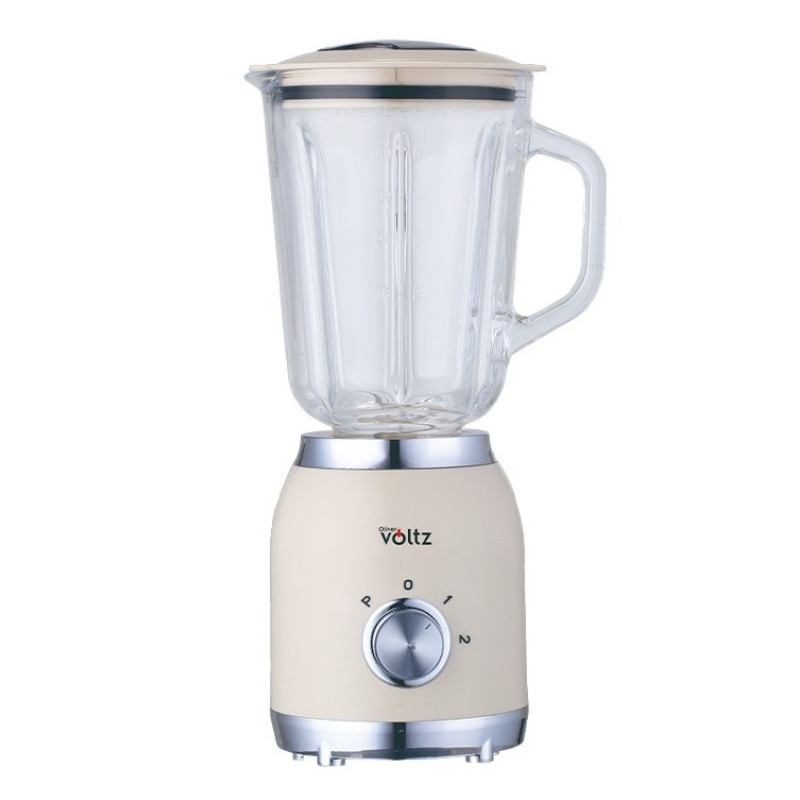 Блендер Voltz OV51162G, 600W, 1.5 л, 2 скорости + Pulse, Стъклена кана, Крем