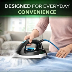 Just Perfecto JP-SGI2400 Steam Generator, 2400 W, 1.2 L, 5 bar, 120 g/min, Adjustable Temperature and Steam Control, Self-Cleaning, Black/Blue