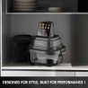 Just Perfecto JP-AF4GL Hot Air Fryer, 1500 W, 1.5/4 L, 8 Programs, 80–200 C, 360° Hot Air Circulation, Heat-Resistant Glass Construction, Black