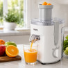 Αποχυμωτής Oliver Voltz OV51160C, 400 W, 600 ml, 2 ταχύτητες, Μεγάλη είσοδος, Δοχείο απορριμμάτων, Αθόρυβος, Λευκός