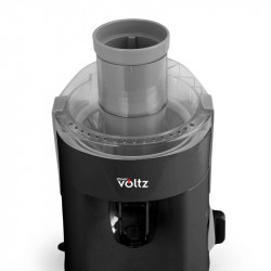 Oliver Voltz OV51160C gyümölcscentrifuga, 400 W, 600 ml, 2 sebességfokozat, nagy betöltőnyílás, hulladéktartály, csendes, fekete