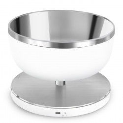Smeg Collezione KSC01WHMWW Kitchen Scale, Up to 5 kg/5 L, TARE, LED Display, Non-Slip Base, Battery Life Up to 36 Hours, Matte White