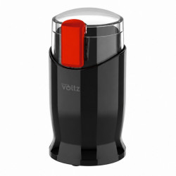 Rasnita elevctrica pentru cafea Oliver Voltz , 150 W, 60 g, Sistem de siguranta, Cutite din otel, Negru
