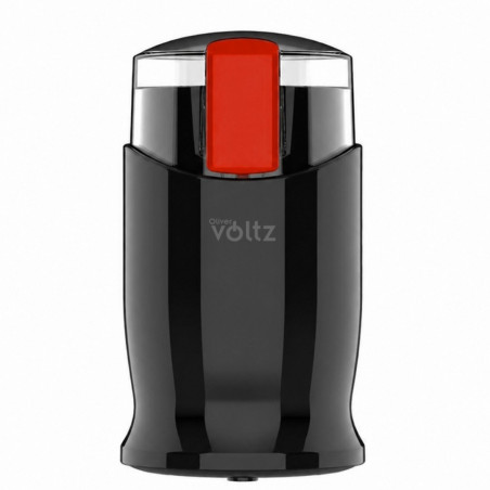 Oliver Voltz OV51172C kávédaráló, 150 W, 60 g, biztonsági rendszer, acél pengék, fekete
