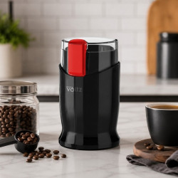 Oliver Voltz OV51172C kávédaráló, 150 W, 60 g, biztonsági rendszer, acél pengék, fekete