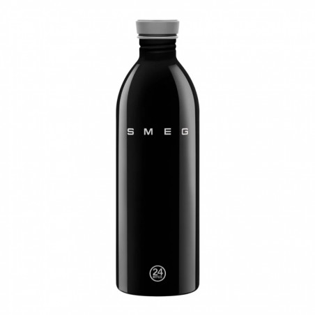 Smeg Urban WBF02BL palack, 1 l, légmentesen záródó, VRA nélkül, rozsdamentes acél, fekete