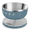 Smeg Collezione KSC01SBMWW Kitchen Scale, Up to 5 kg/5 L, TARE, LED Display, Non-Slip Base, Battery Life Up to 36 Hours, Stormy Blue
