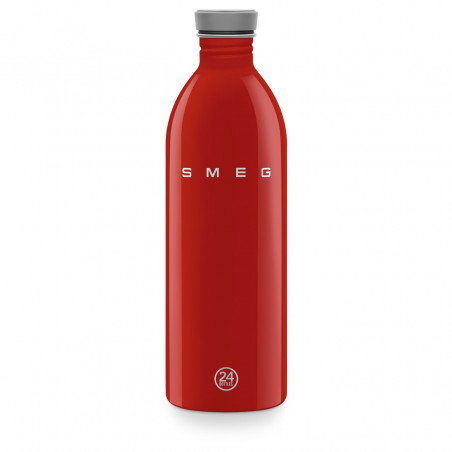 Smeg Urban WBF02RD palack, 1 l, légmentesen záródó, VRA nélkül, rozsdamentes acél, piros