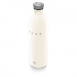 Smeg Urban WBF02CR palack, 1 l, légmentesen záródó, VRA nélkül, rozsdamentes acél, krém színű