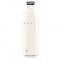 Smeg Urban WBF02CR palack, 1 l, légmentesen záródó, VRA nélkül, rozsdamentes acél, krém színű