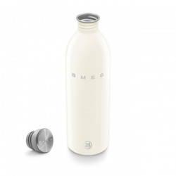 Бутилка Smeg Urban WBF02CR, 1 л, Херметично затваряне, Без ВРА, Неръждаема Стомана, Крем