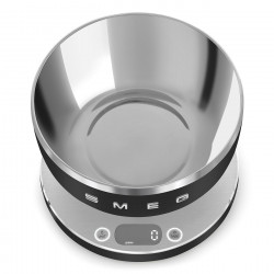 Smeg Collezione KSC01BLMWW Kitchen Scale, Up to 5 kg/5 L, TARE, LED Display, Non-Slip Base, Battery Life Up to 36 Hours, Matte Black