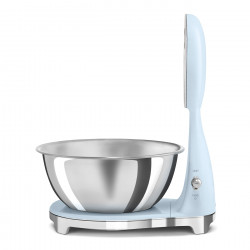 Smeg KSF01PBWW Kitchen Scale, Analog and Digital Display, Up to 5 kg/5 L, TARE, LED Display, Non-Slip Base, Battery Life Up to 36 Hours, Pastel Blue
