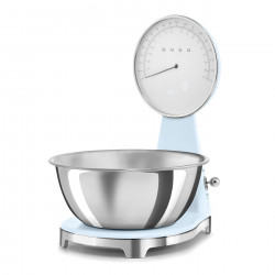 Smeg KSF01PBWW Kitchen Scale, Analog and Digital Display, Up to 5 kg/5 L, TARE, LED Display, Non-Slip Base, Battery Life Up to 36 Hours, Pastel Blue