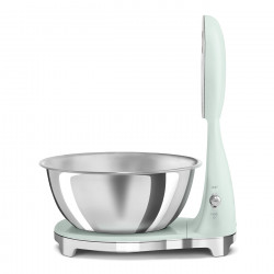 Ζυγός κουζίνας Smeg KSF01PGWW, Αναλογική και ψηφιακή οθόνη, Έως 5 kg/5 l, ΤΑΡΑ, Οθόνη LED, Αντιολισθητική βάση, Αυτονομία έως 36 ώρες, Παστέλ πράσινο