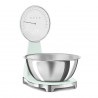 Кухненска везна Smeg KSF01PGWW, Аналогов и дигитален дисплей, До 5 кг/5 л, ТАРА, LED дисплей, Противоплъзгаща се основа, Автономия до 36 часа, Пастелно зелен