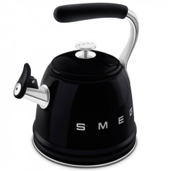 Smeg CKLW2001BL sípoló vízforraló, 2,3 l, indukciós, hőálló fogantyú, fekete