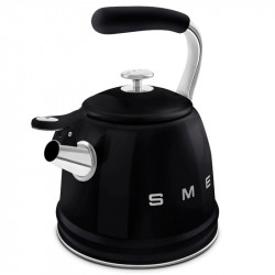Smeg CKLW2001BL sípoló vízforraló, 2,3 l, indukciós, hőálló fogantyú, fekete