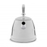 Свирещ чайник Smeg WKF01SS, 2.3 л,Индукция, Ненагряваща се дръжка, Стомана, Сребрист