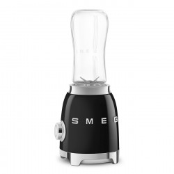 Smeg PBF01BLEU turmixgép, 300 W, 2×600 ml, 20 000–24 000 fordulat/perc, csúszásgátló talp, BPA-mentes, rozsdamentes acél, fekete
