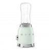 Blender Smeg PBF01PGEU, 300 W, 2 x 600 ml, 20 000–24 000 rpm, bază antiderapantă, fără BPA, oțel inoxidabil, verde pastel