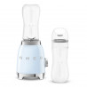 Smeg PBF01PBEU Blender, 300W, 2 x 600 mL, 20,000–24,000 rpm, Non-slip base, BPA-free, Stainless steel, Pastel blue