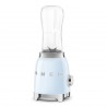 Smeg PBF01PBEU Blender, 300W, 2 x 600 mL, 20,000–24,000 rpm, Non-slip base, BPA-free, Stainless steel, Pastel blue