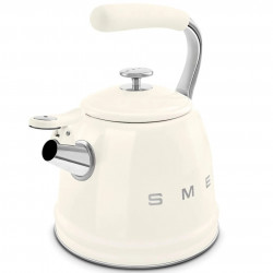 Βραστήρας με σφυρίχτρα Smeg WKF01CR, 2,3 λίτρα, επαγωγή, λαβή που δεν ζεσταίνεται, ανοξείδωτο, κρεμ