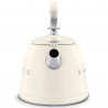 Ceainic cu fluier Smeg WKF01CR, 2,3 l, Inducție, Mâner care nu se încălzește, Oțel, Crem