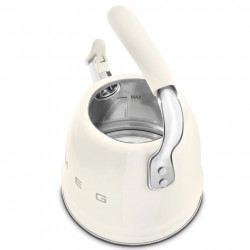 Smeg WKF01CR sípoló vízforraló, 2,3 l, indukciós, hőálló fogantyú, acél, krém színű